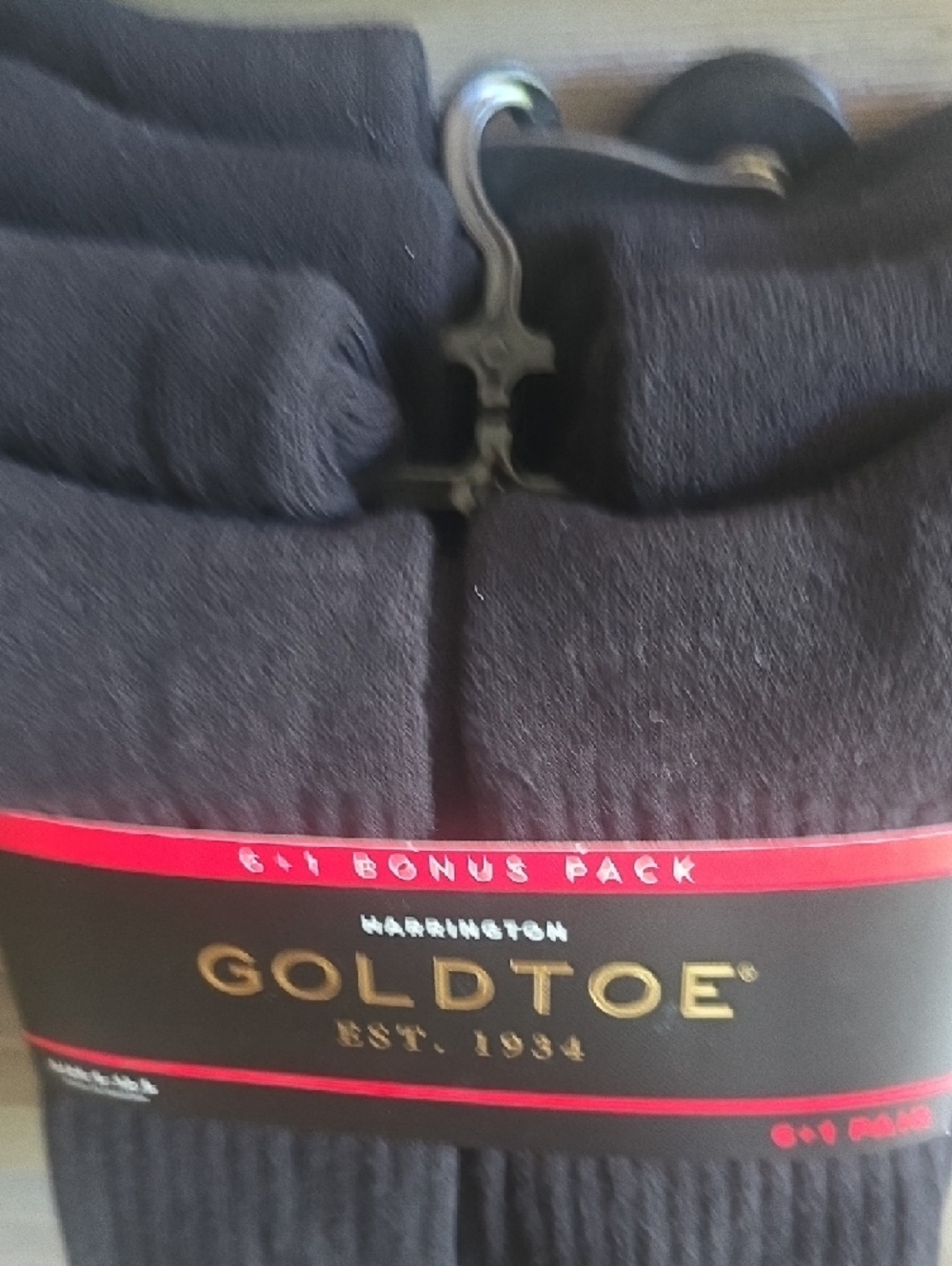 Gold Toe Black Ribbed Crew Socks 7-Pack - Picture 6 of 9